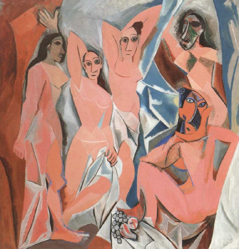 pablo picasso les demoiselles,d avignon